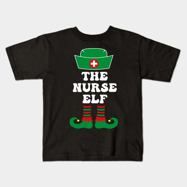 The Nurse Elf Kids T-Shirt by MtWoodson